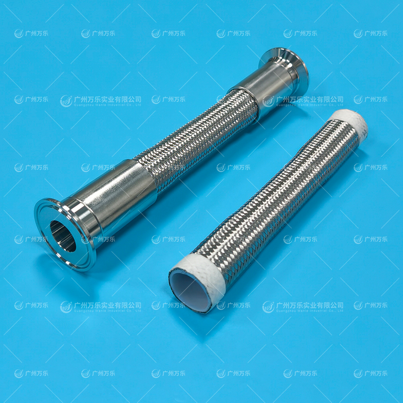 SS Braided Corrugated Teflon Hose 不锈钢编织波纹特氟龙管 F-0042