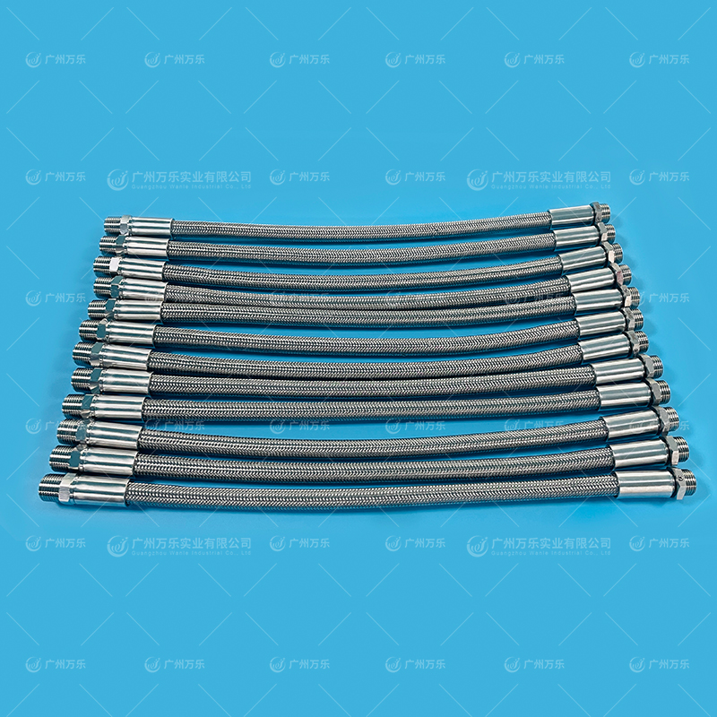 SS Braided Corrugated Teflon Hose 不锈钢编织波纹特氟龙管 F-0042